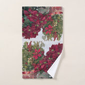 planten voor Prettige feestdagen en kerst-Poinsett Bad Handdoek (Handdoek)
