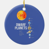 Planten voor T-Shirt-zonnestelsel Keramisch Ornament (Achterkant)