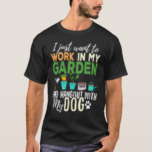 Planten voor tuinbouwet Dog Gardener Garden T-shirt