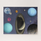 Planten voor zonnesysteem Puzzle Legpuzzel (Horizontaal)