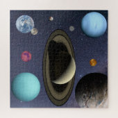 Planten voor zonnesysteem Puzzle Legpuzzel (Horizontaal)