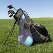 Planten voor zonnesystemen golfhanddoek (Groen)