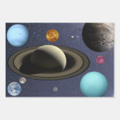 Planten voor zonnesystemen inpakpapier vel (Voorkant 2)