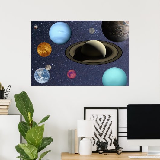 Planten voor zonnesystemen poster (Thuiskantoor)