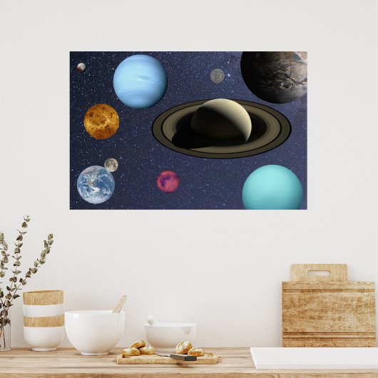 Planten voor zonnesystemen poster (Keuken)