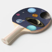 Planten voor zonnesystemen tafeltennisbatje (Voorkant Gekanteld)