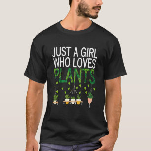Planten Vrouwen Bloemist Cool Plant Pot Tuinier Tu T-shirt