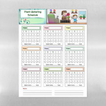 Planten Watergift Schema