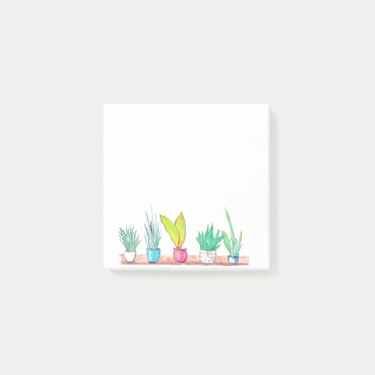 Planten waterverf post-it® notes (Voorkant)