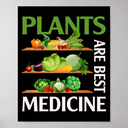 Planten zijn de beste medicijn die het hele Plant  Poster (Voorkant)