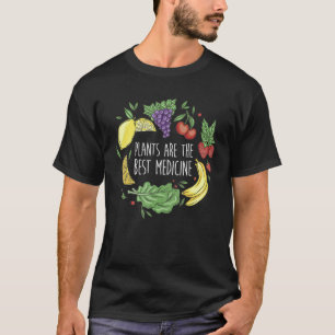 Planten Zijn De Beste Medicijn Vegetarische Groen T-shirt