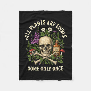 Planten zijn eetbaar sommige alleen maar grappige fleece deken