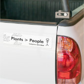 Planten zijn groter dan mensen bumpersticker (Op Truck)