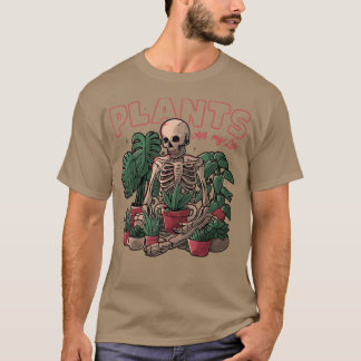 Planten zijn mijn leven skeletroven t-shirt
