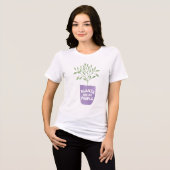 Planten zijn mijn mensen Tri-Blend T-shirt (Voorkant volledig)
