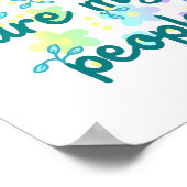 Planten zijn mijn Poster van de regenboogbloemen (Hoek)