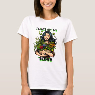 Planten zijn mijn Therapie   Grappig Plant verslaa T-shirt