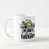 Planten zijn mijn therapiekamerplanten koffiemok (Links)