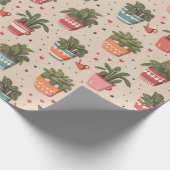 Planten zijn Vrienden grillige Potted planten Patt Cadeaupapier (Hoek)