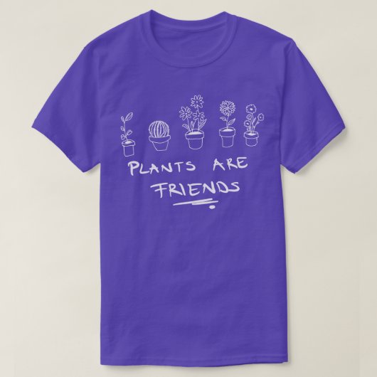 Planten zijn vrienden t-shirt (Design voorkant)