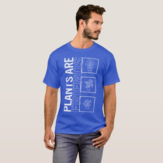 Planten Zijn Vrienden Tuin Plant Tuinieren Liefheb T-shirt (Voorkant volledig)