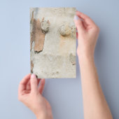 Plantenboomcamouflage ziet uit op barstpatroon flyer (Hand)