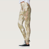 Plantenboomcamouflage ziet uit op barstpatroon leggings (Links)