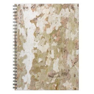Plantenboomcamouflage ziet uit op barstpatroon notitieboek
