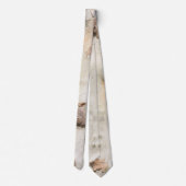 Plantenboomcamouflage ziet uit op barstpatroon stropdas (Achterkant)