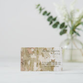 Plantenboomcamouflage ziet uit op barstpatroon visitekaartje (Staand voorkant)