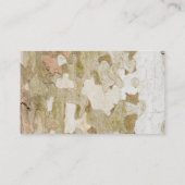 Plantenboomcamouflage ziet uit op barstpatroon visitekaartje (Achterkant)