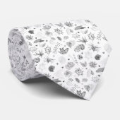 Plantencel Liefde - Monochroom Stropdas (Opgerold)