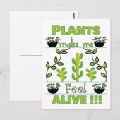 Plantenliefhebber Briefkaart (Voorkant / Achterkant)