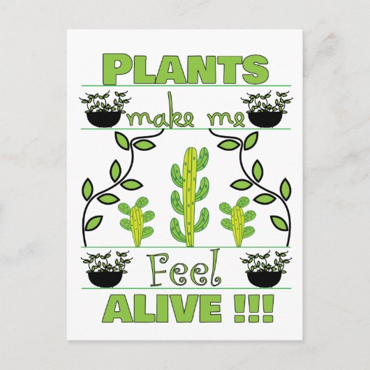 Plantenliefhebber Briefkaart (Voorkant)