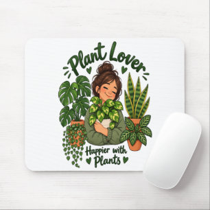 Plantenliefhebber – Gelukkiger met Planten Mooie K Muismat