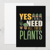 Plantenliefhebber Ik heb echt al deze planten nodi Kaart (Voorkant / Achterkant)