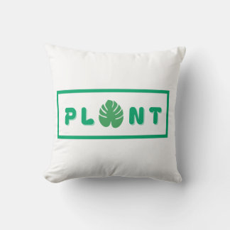 plantenliefhebber met een groen hart kussen