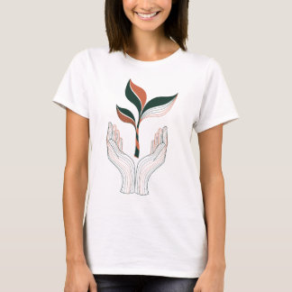 Plantenliefhebber T-shirt | Minimalistische Earth