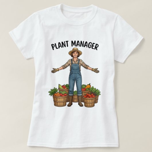 Plantenmanager t-shirt (Design voorkant)