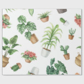 Plantenpatroon Cadeaupapier (Vlak)