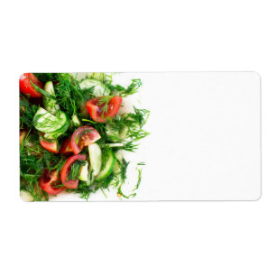 Plantensalade Etiket