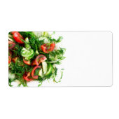 Plantensalade Etiket (Voorkant)