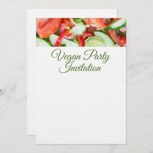 Plantensalade Kaart (Voorkant / Achterkant)