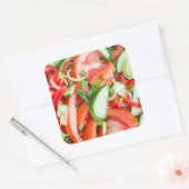 Plantensalade Vierkante Sticker (Envelop)