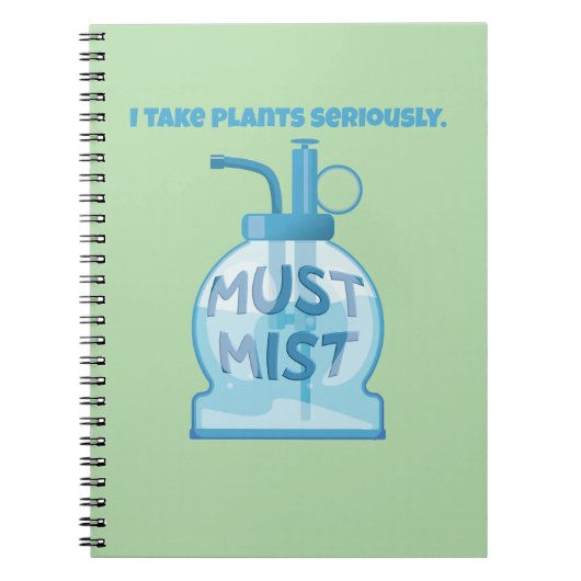 Plantensproeier voor potplanten notitieboek (Voorkant)