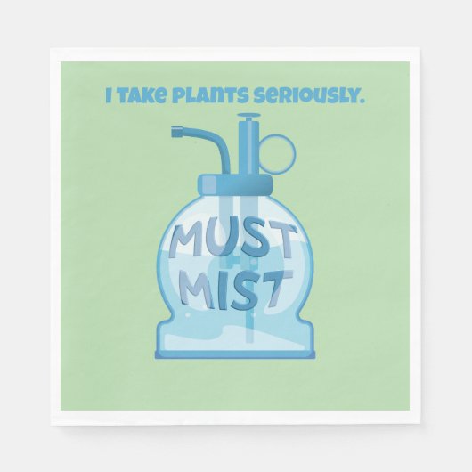 Plantensproeier voor potplanten servet (Voorkant)