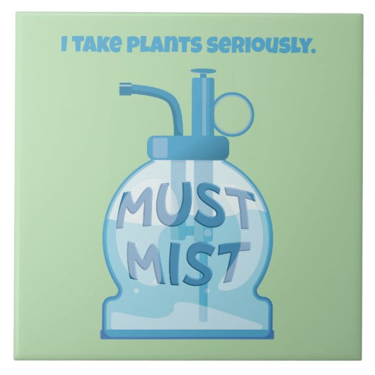 Plantensproeier voor potplanten tegeltje (Voorkant)