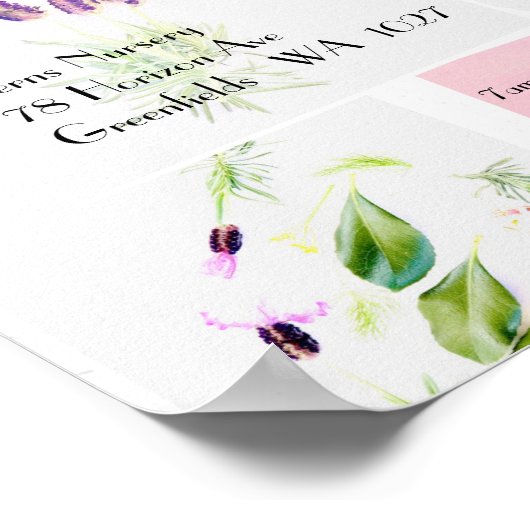 Plantenverkoop Nursery Poster (Hoek)