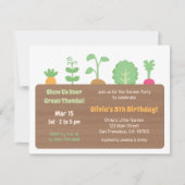 Planter Box Kinder Tuin Verjaardagsfeest Kaart (Voorkant)