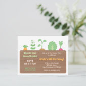 Planter Box Kinder Tuin Verjaardagsfeest Kaart (Staand voorkant)